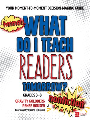 cover image of What Do I Teach Readers Tomorrow? Nonfiction, Grades 3-8